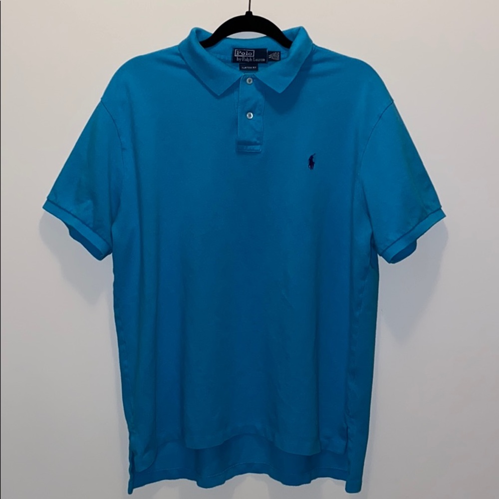 Teal Blue Polo